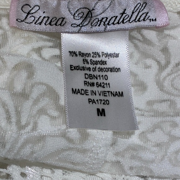 Linea Donatella NWT Women’s All Lace Off White Negligee, Size M - Picture 6 of 8